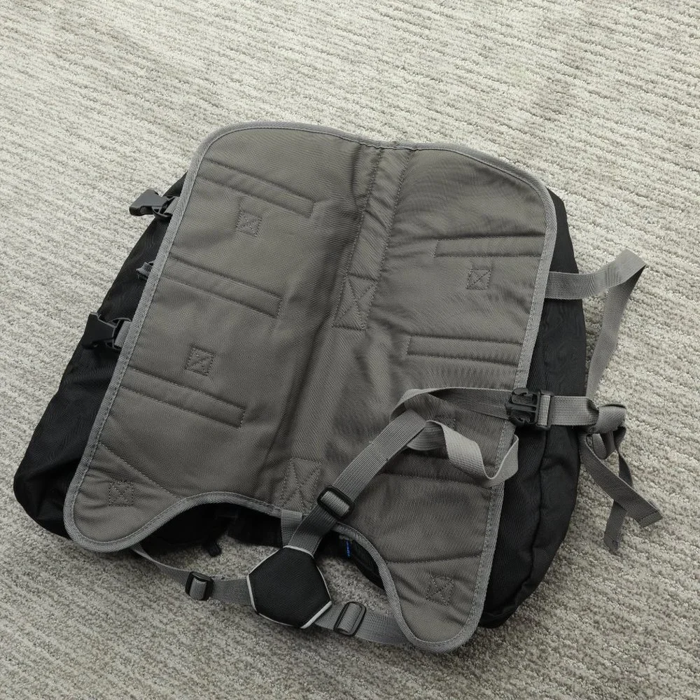 Outward Hound Doggy Backpack Daypack Hiking Medium/Large Blue/Black Like New